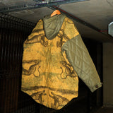Antique Safari Linen Quilted Fishtail Parka