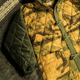 Antique Safari Linen Quilted Fishtail Parka
