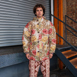 William Morris Print Quilted Fishtail Parka