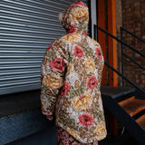 William Morris Print Quilted Fishtail Parka