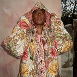 William Morris Print Quilted Fishtail Parka