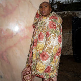 William Morris Print Quilted Fishtail Parka