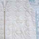 Woven Geometric Blanket Panel Vest