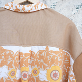 Linen, Merino Wool & Cotton Cashmere Blend Panel Shirt