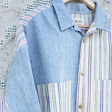 French Linen & Chambray Long Sleeve Shirt