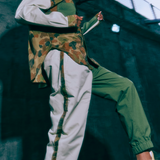 Mixed Panel Vintage Camouflage & Dead Stock Cotton Cuffed Trouser